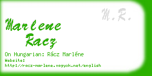marlene racz business card